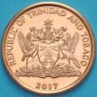 Монета Тринидад и Тобаго 5 центов 2017 год.