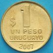 Монета Уругвай 1 песо 2007 год.