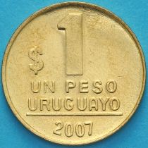 Уругвай 1 песо 2007 год.