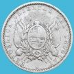 Монета Уругвай 20 сентесимо 1877 год. Серебро.