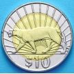 Монета Уругвай 10 песо 2014 год. Пума.