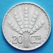 Монета Уругвай 20 сентесимо 1942 год. Серебро.