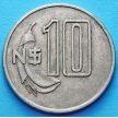 Монета Уругвая 10 песо 1981 год.
