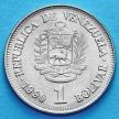 Монета Венесуэла 1 боливар 1988-1990 год. Крупный шрифт..