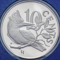 Британские Виргинские острова 10 центов 1976 год. Proof
