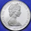 Монета Британские Виргинские острова 1 доллар 1975 год. Птица фрегат. Серебро.