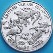 Монета Британских Виргинских островов 1 доллар 2018 год. Дикая природа архипелага