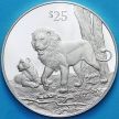 Монета Британские Виргинские острова 25 долларов 1993 год. Лев