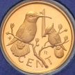 Монета Британские Виргинские острова 1 цент 1976 год. Proof