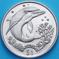 Британские Виргинские острова 1 доллар 2004 год. Дельфин