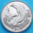 Монета Британских Виргинских островов 1 доллар 2005 год. Дельфины