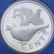 Монета Британские Виргинские острова 5 центов 1976 год. Proof