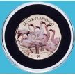 Монета Британские Виргинские острова 1 доллар 2019 год. Малый фламинго
