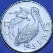 Британские Виргинские острова 50 центов 1980 год. BU