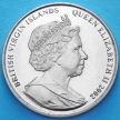 Монета Британских Виргинских островов 1 доллар 2002 год. Башни-близнецы.