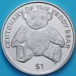 Монета Британские Виргинские острова 1 доллар 2002 год. 100 лет плюшевому мишке
