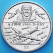 Монета Британских Виргинских островов 1 доллар 2004 год. День D. Пилот