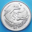 Монета Британских Виргинских островов 1 доллар 2006 год. Дельфины