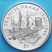 Монета Британских Виргинских островов 1 доллар 2004 год. Сэр Фрэнсис Дрейк.