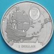 Монета Британские Виргинские острова 1 доллар 2015 год. Сэр Фрэнсис Дрейк.