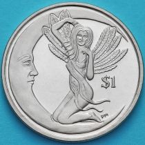 Британские Виргинские острова 1 доллар 2012 год. Луна