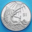Монета Британских Виргинских островов 1 доллар 2017 год. Голубой марлин.