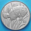 Монета Британских Виргинских островов 1 доллар 2018 год. Рыба-клоун.