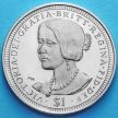 Монета Британских Виргинских островов 1 доллар 2006 год. Виктория.