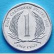 Монета Восточных Кариб 1 цент 2008 год