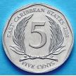 Монета Восточных Кариб 5 центов 2008 год