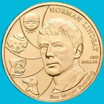 Австралия 1 доллар 2008 год. Норман Линдсэй. Волшебный пудинг