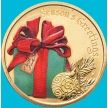 Монета Австралия 1 доллар 2017 год. Рождество