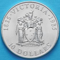 Австралия 10 долларов 1985 год. Штат Виктория. Серебро.