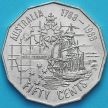 Монета Австралия 50 центов 1988 год. 200 лет Австралии.