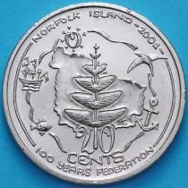 Австралия 20 центов 2001 год. Остров Норфолк
