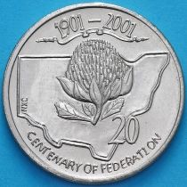 Австралия 20 центов 2001 год. Новый Южный Уэльс