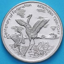 Австралия 20 центов 2001 год. Северная территория