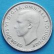Монета Австралии 6 пенсов 1946 год. Георг VI Серебро.