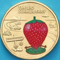 Австралия 1 доллар 2025 год. Большая клубничка. Цветная