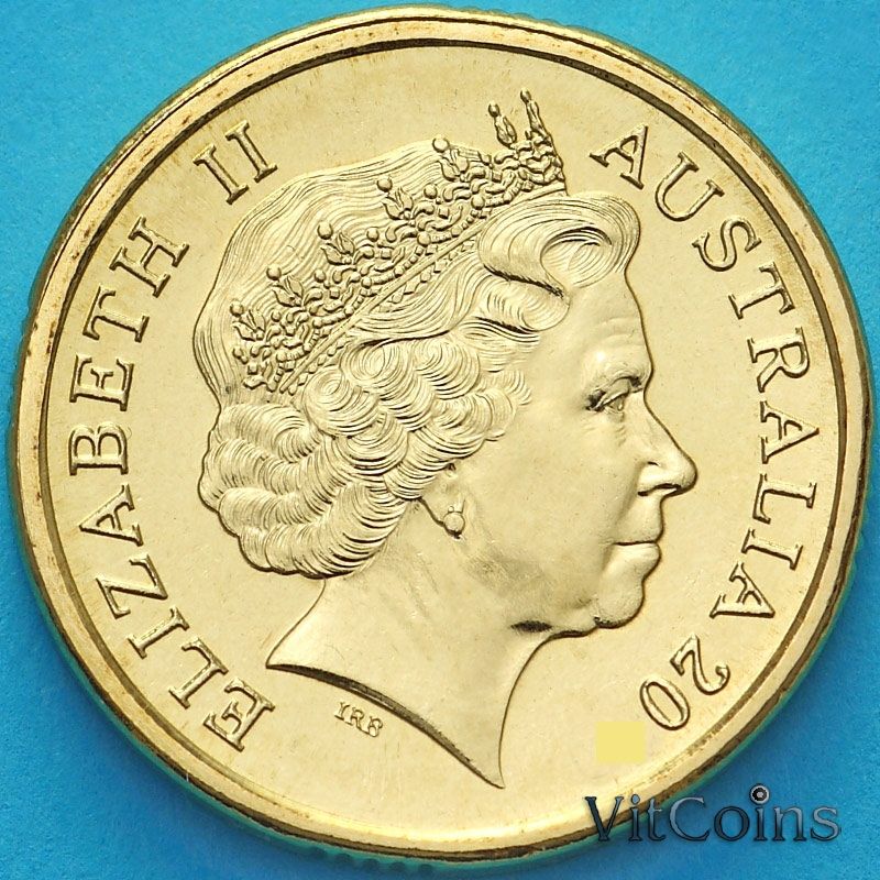 Монета Австралия 2 доллара 2009 год. Абориген. BU Монета Австралия 2 доллара 2009 год. Абориген. BU