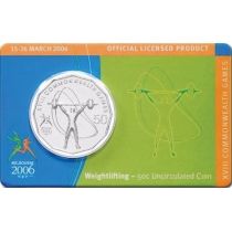 Австралия 50 центов 2006 год. Тяжёлая атлетика. Блистер