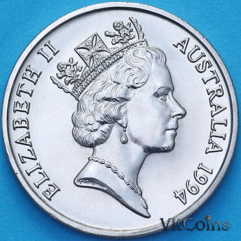 Монета Австралия 20 центов 1991 год. BU Монета Австралия 20 центов 1991 год. BU