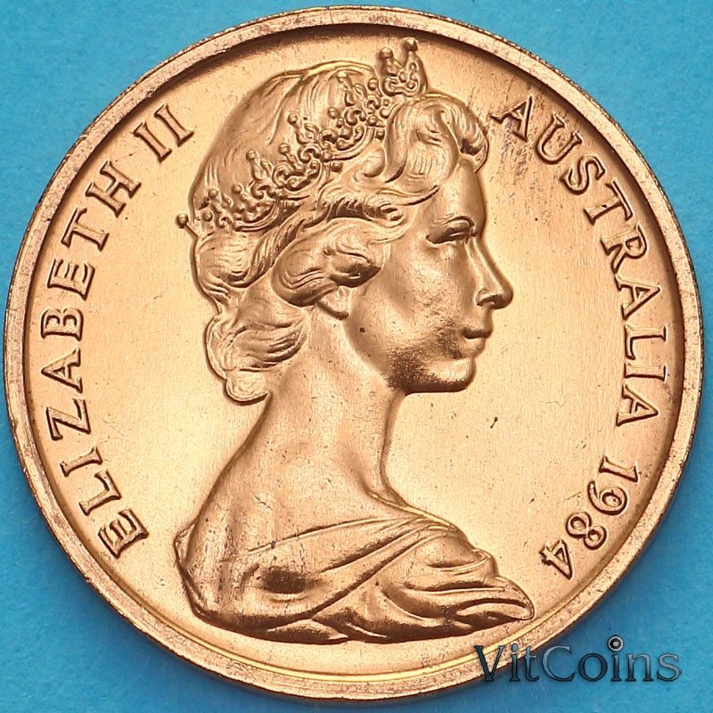 Монета Австралия 2 цента 1984 год. BU