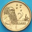 Монета Австралия 2 доллара 1991 год. Абориген. BU Монета Австралия 2 доллара 1991 год. Абориген. BU