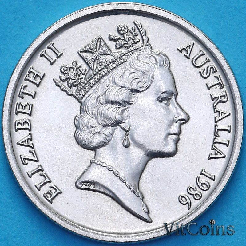 Монета Австралия 5 центов 1986 год. BU Монета Австралия 5 центов 1986 год. BU