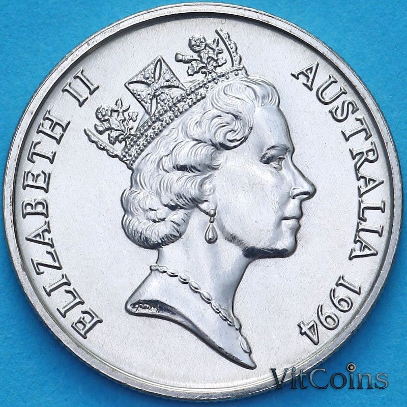 Монета Австралия 10 центов 1994 год. BU