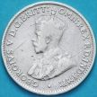 Монета Австралия 3 пенса 1921 год. Серебро.