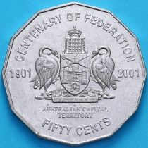 Австралия 50 центов 2001 год. Австралийская Столичная Территория