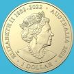 Монета Австралия 1 доллар 2023 год. Большой прыгающий крокодил на реке Аделаида