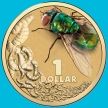 Монета Австралия 1 доллар 2014 год. Мясная муха. Блистер